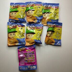 7 Stumble Guys Collectible Figures Blind Bags Mystery Surprise Packs New Sealed